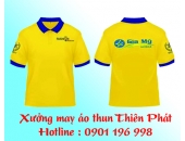 Xưởng may áo thun đồng phục, may áo thun quảng cáo, áo thun cổ trụ