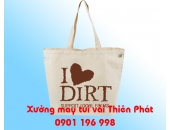 Xưởng may túi vải bố, sản xuất túi vải bố, may túi vải quà tặng