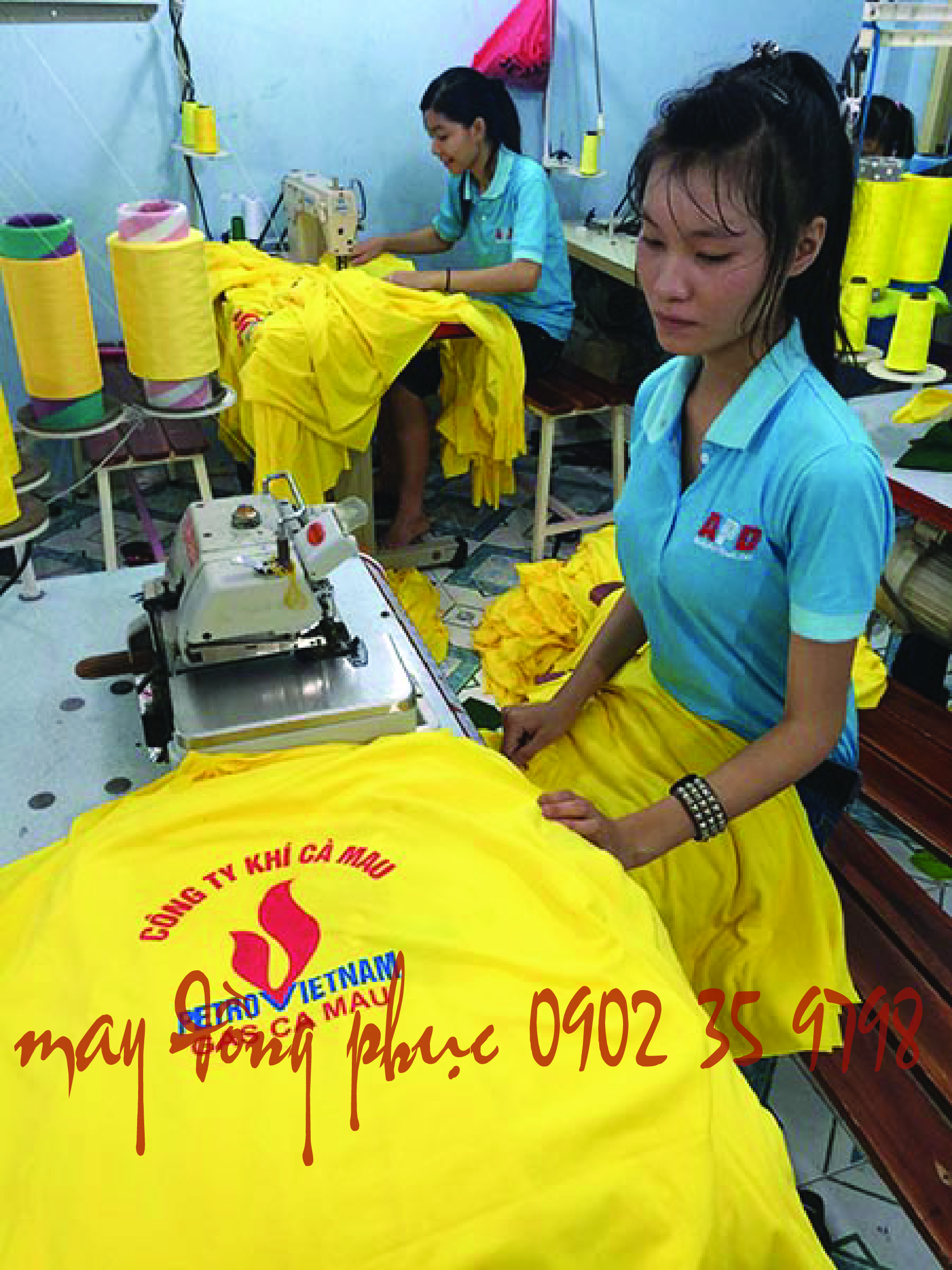 Sản xuất áo thun công nhân, áo thun quảng cáo, áo thun đồng phục